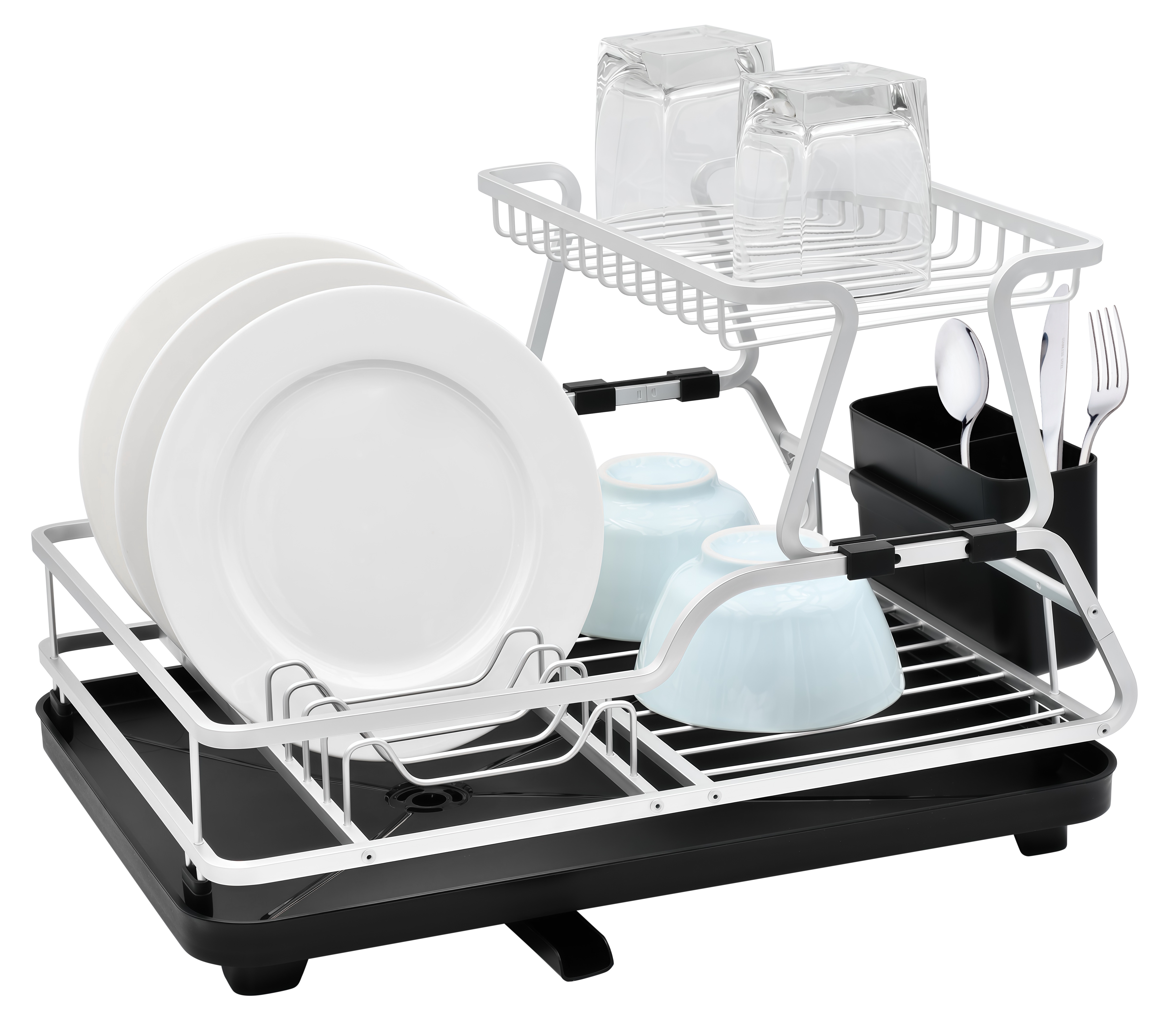ALUMINUM DOUBLE-LAYER DISWASHING BASKET